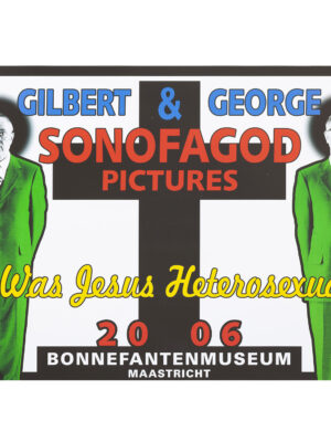 Manifesto della mostra Gilbert&George Supermartek