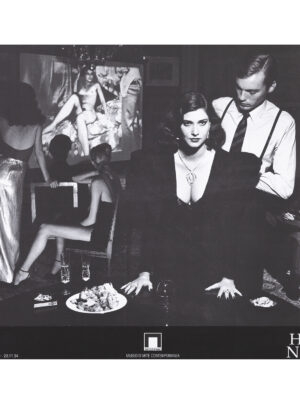 Poster originale di Helmut Newton creato per la mostra al Castello di Rivoli nel 1994