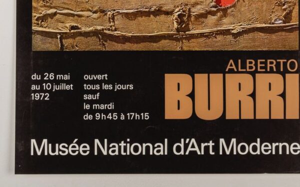 Poster Alberto Burri dettaglio Supermartek