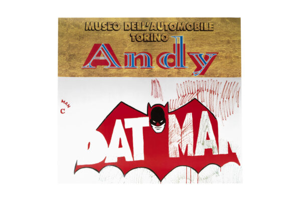 Dettaglio poster Batman di Andy Warhol Supermartek